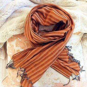 Orange Brown Scarf